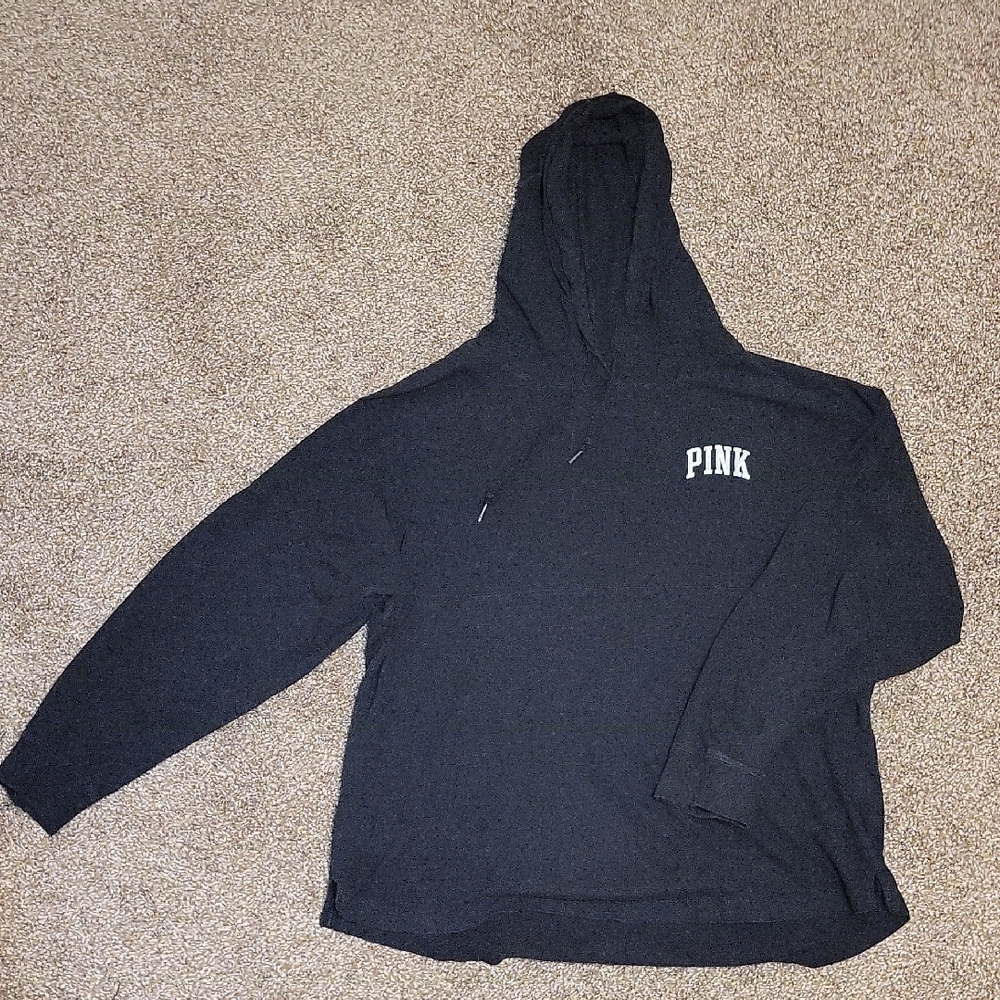 PINK Victoria's Secret Black Sweatshirt Hoodie Casual